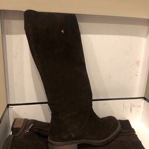 Aquatalia brown suede waterproof boot